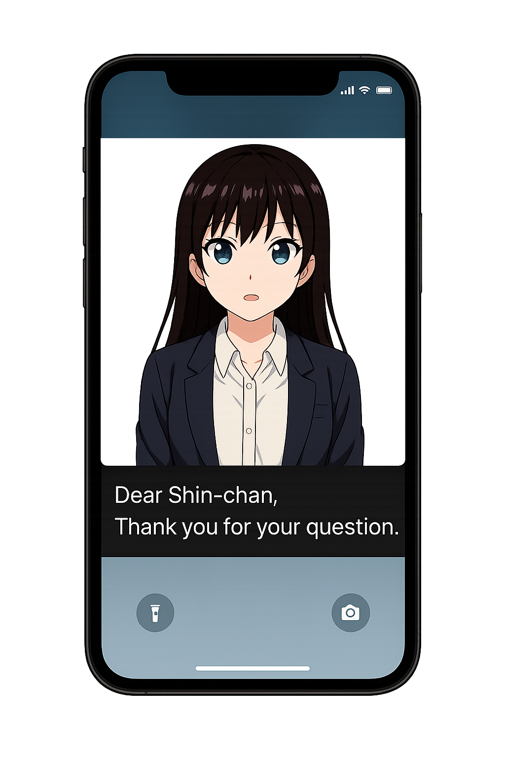 HAI Sakura - AIアシスタントの基本インターフェース。チャットウィンドウとメッセージ入力欄を表示